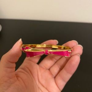 Kate Spade Hot Pink Bow Bangle